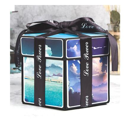 Surprise Explosion Box DIY Handmade Scrapbook Photo Album Gift Box For Valentine - Picture 31 of 49