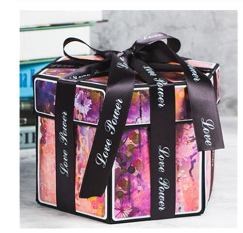 Surprise Explosion Box DIY Handmade Scrapbook Photo Album Gift Box For Valentine - Picture 46 of 49