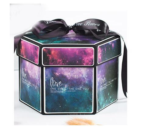 Surprise Explosion Box DIY Handmade Scrapbook Photo Album Gift Box For Valentine - Picture 45 of 49