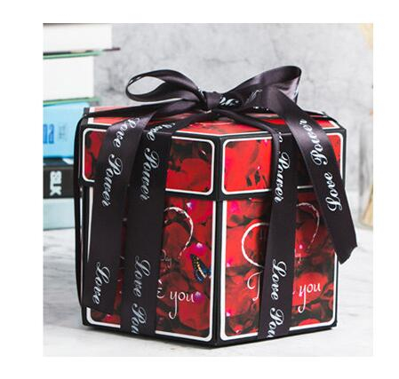 Surprise Explosion Box DIY Handmade Scrapbook Photo Album Gift Box For Valentine - Picture 49 of 49