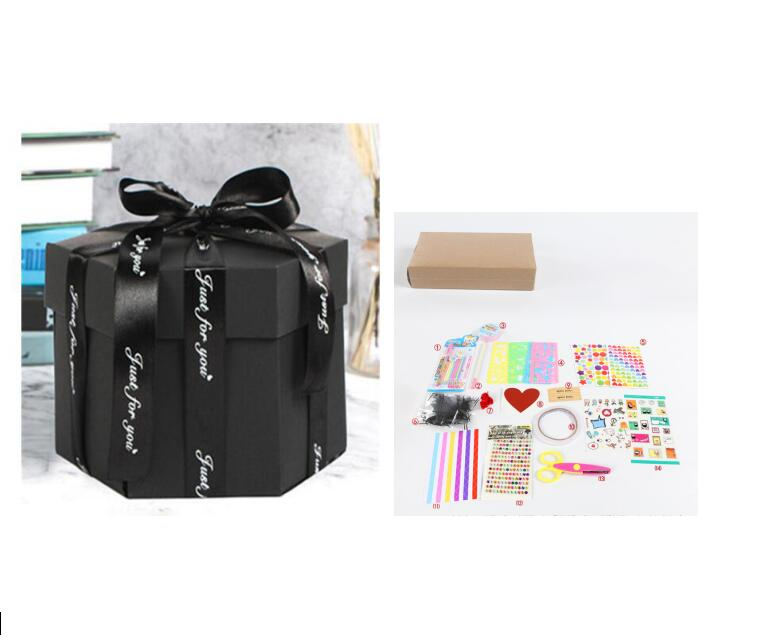 Surprise Explosion Box DIY Handmade Scrapbook Photo Album Gift Box For Valentine - Picture 17 of 49