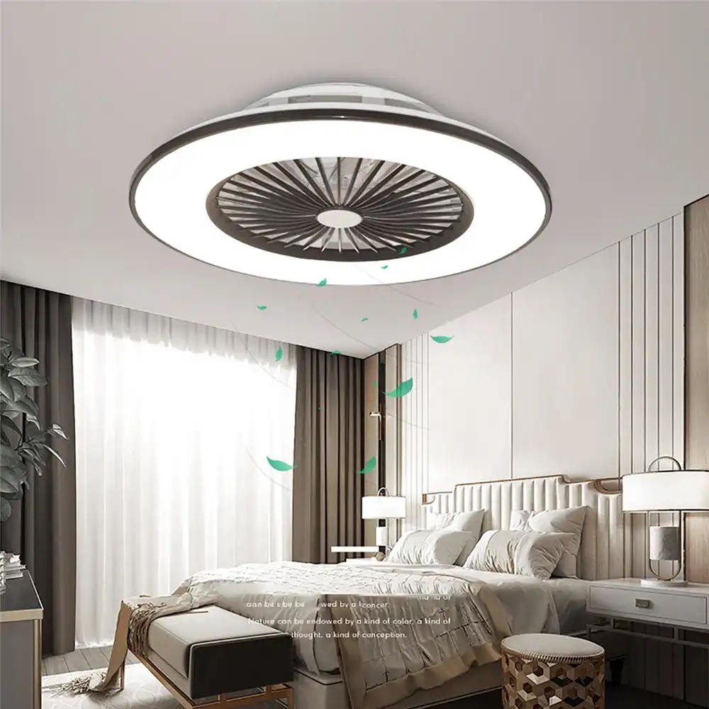 Smart Bedroom Ceiling Fan Lamp LED Lights