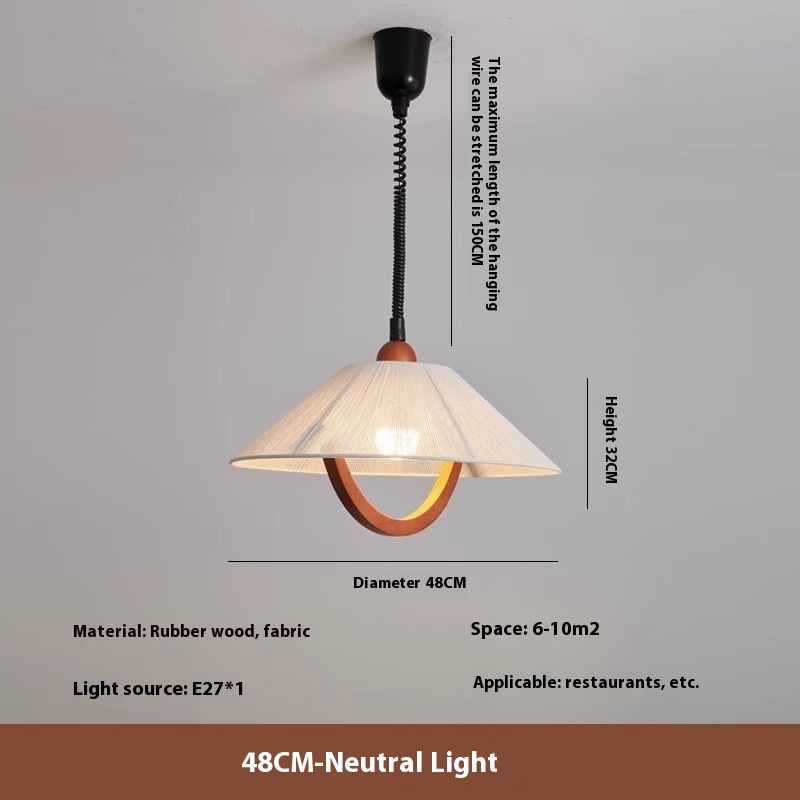 Adjustable Cream Style Chandelier Bar Bedroom Study Lamp