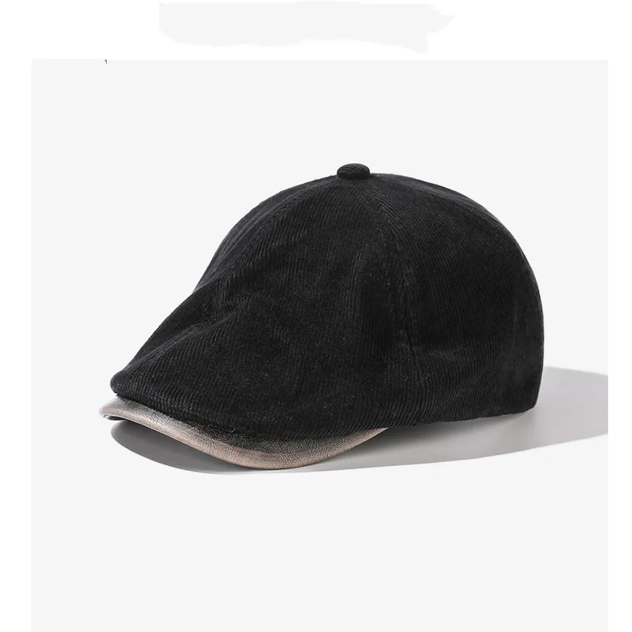 Japanese-style Retro Advance Hats Positive And Negative Fashion Couples' Cap - Black