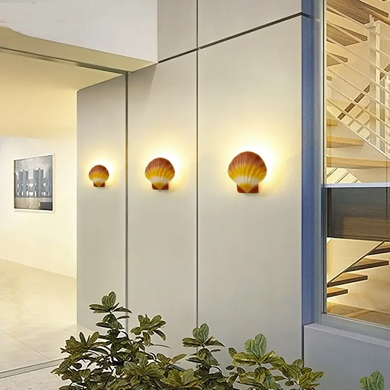 Outdoor Wall Led Waterproof Shell Creative Garden