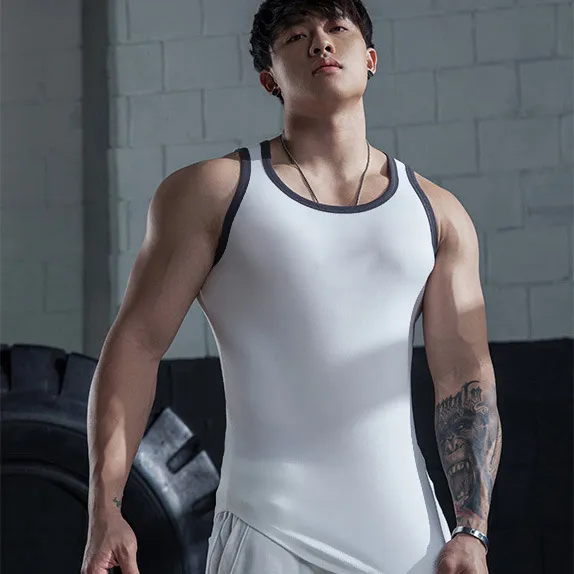 Men's Casual Exercise Sleeveless I-shaped Vest