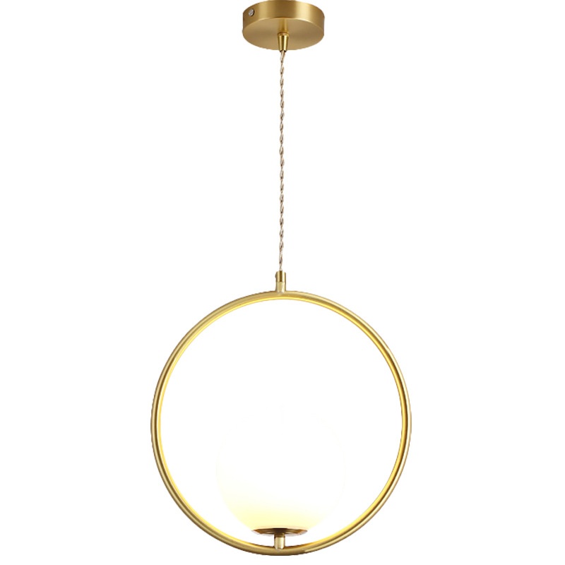 Creative Nordic Single Head All Copper Pendant Light - Image 3