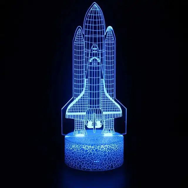 Spaceship Rocket Astronaut Series 3D Table Lamp