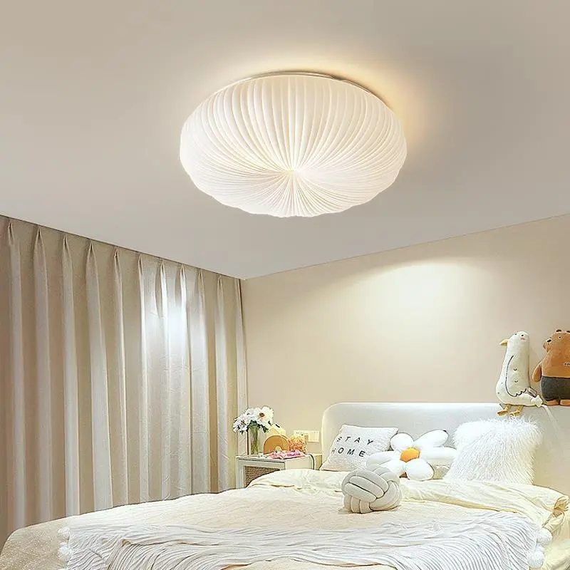 Bedroom Ceiling Lamp Modern Minimalist Nordic Cream