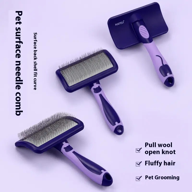 Pet Beauty Cat Bristle Hard Curved Needle Comb