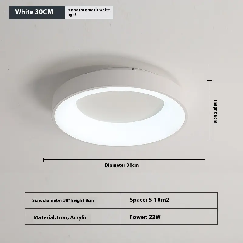 Bedroom Light Ceiling Lamp Modern Minimalist Master