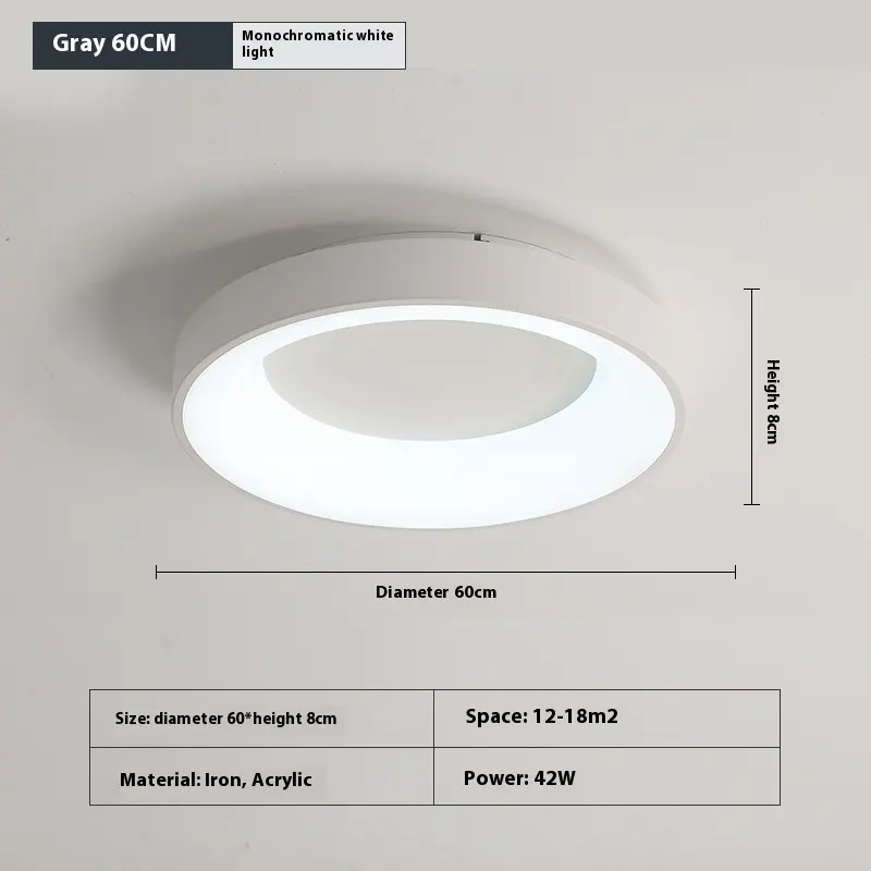 Bedroom Light Ceiling Lamp Modern Minimalist Master
