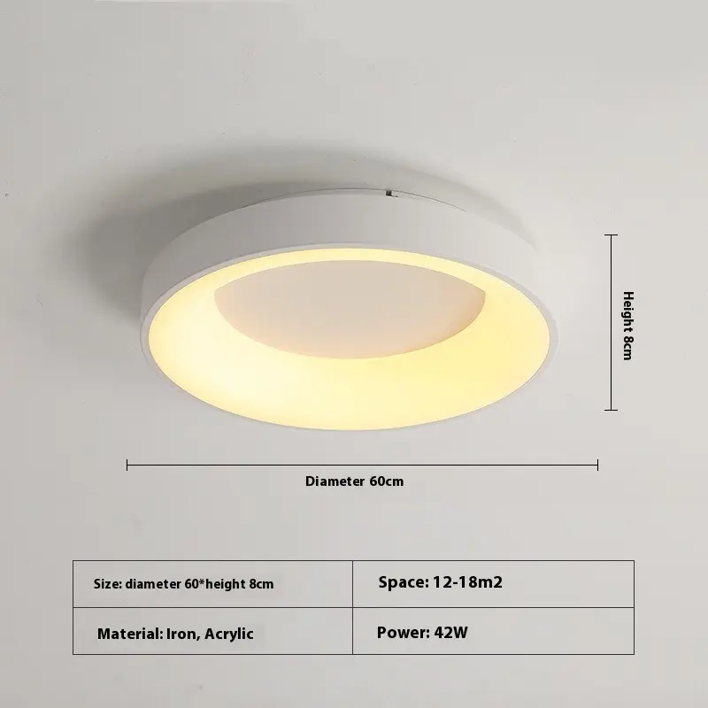 Bedroom Light Ceiling Lamp Modern Minimalist Master