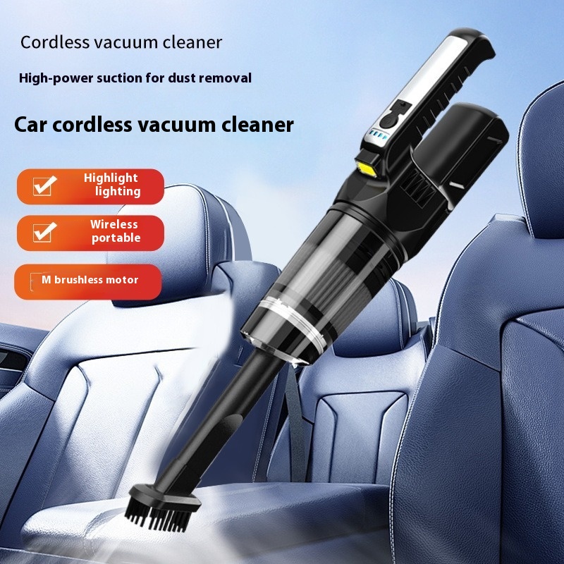 Vehicle-mounted Home Use LED Lighting Small Portable Handheld Vacuum Cleaner