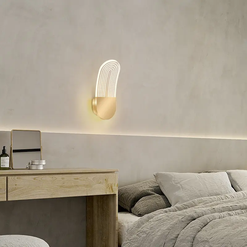 Bedside Creative TV Background Wall Cozy Bedroom