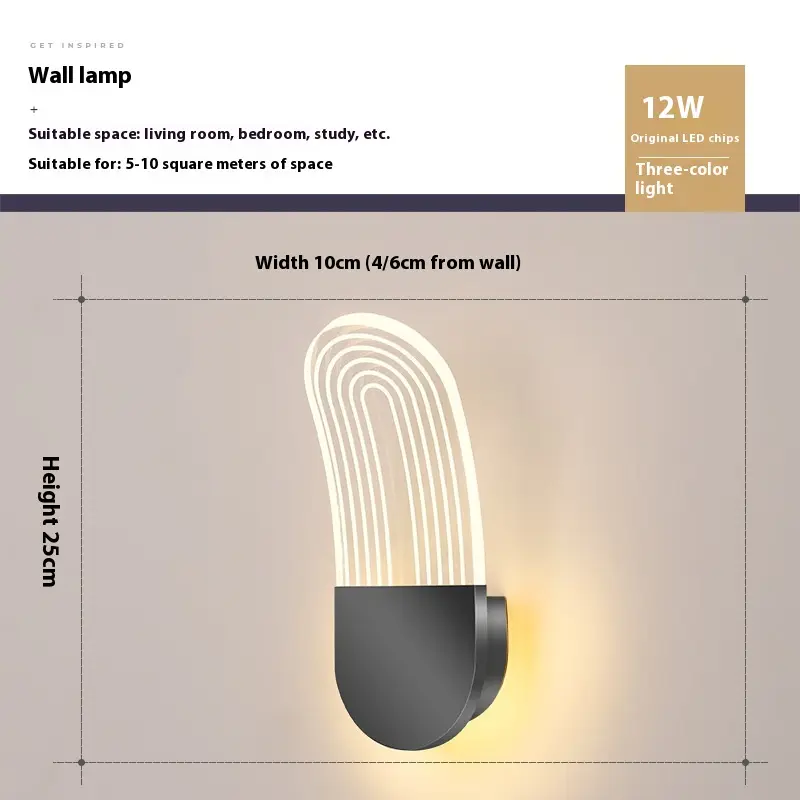 Bedside Creative TV Background Wall Cozy Bedroom Wall Lamp