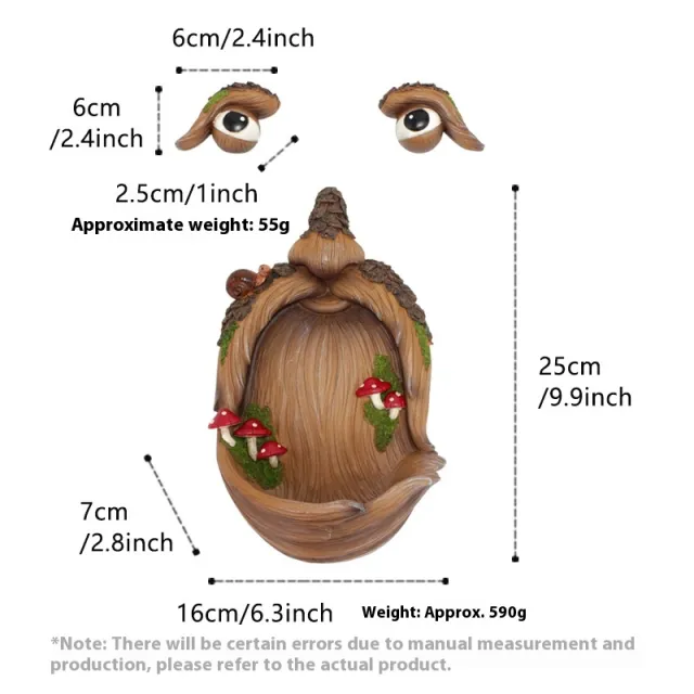 Outdoor Courtyard Garden Decoration Easter Tree Face Mushroom Tree Face Mushroom Feeder - Shop at LoveMi