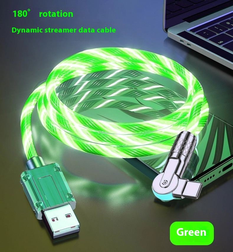 RGB Car Ambient Light Charging Cable – Colorful Horse Racing LED Fast Charger Wi - 第 7/29 張圖片
