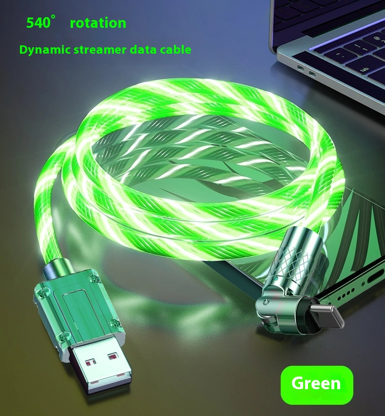 RGB Car Ambient Light Charging Cable – Colorful Horse Racing LED Fast Charger Wi - 第 12/29 張圖片