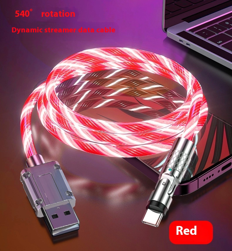 RGB Car Ambient Light Charging Cable – Colorful Horse Racing LED Fast Charger Wi - 第 10/29 張圖片