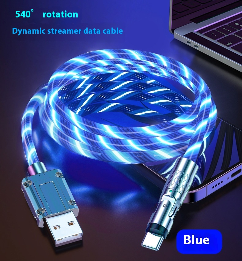RGB Car Ambient Light Charging Cable – Colorful Horse Racing LED Fast Charger Wi - 第 11/29 張圖片