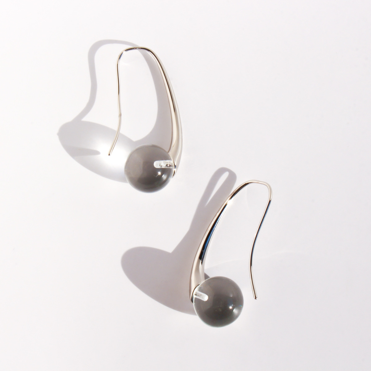 High-grade Ice-permeable Glaze Ball Earrings