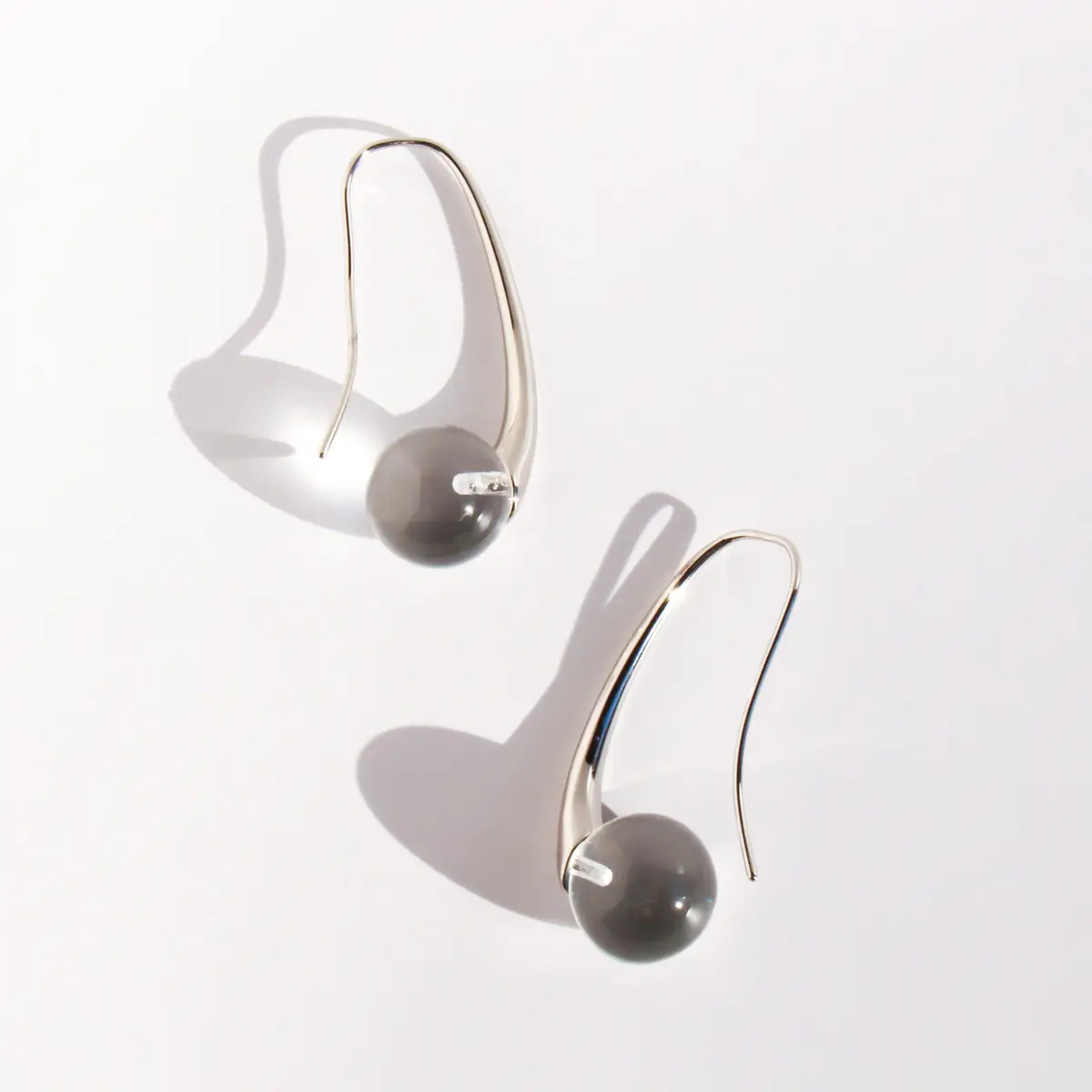 High-grade Ice-permeable Glaze Ball Earrings