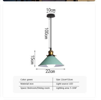 Bedroom Study Macaron Post-modern Single-head Droplight