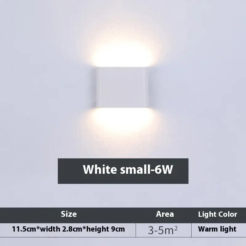 Led Outdoor Wall Lamp Rectangular Room Courtyard