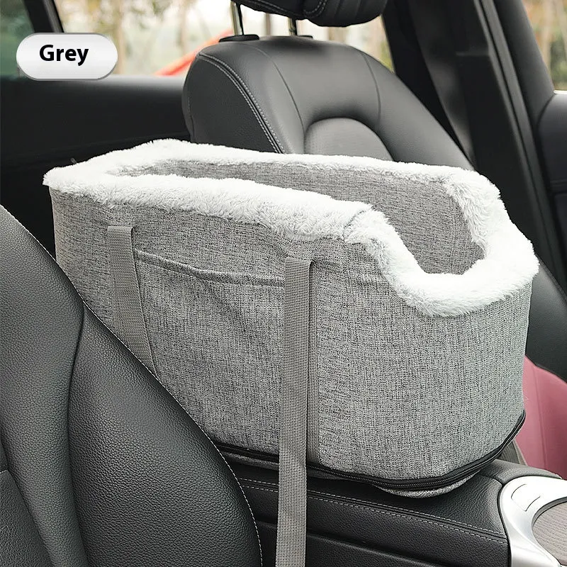 Car Nest Four Seasons Universal Dog Kennel Outdoor Travel Cat Bag - Gray