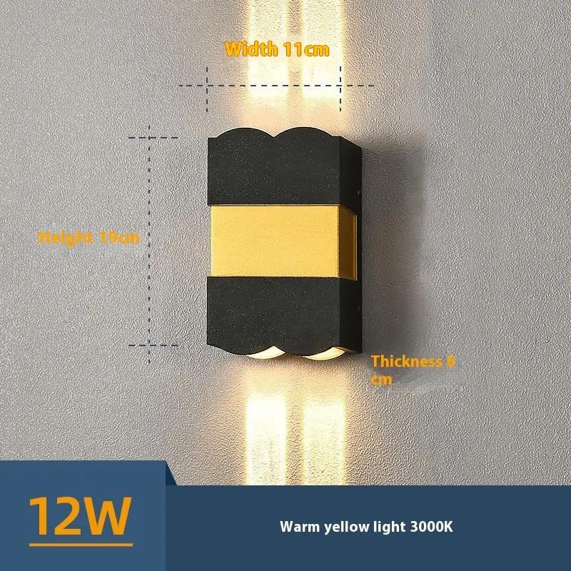 Outdoor Waterproof LED Spotlight Linear Wall Lamp
