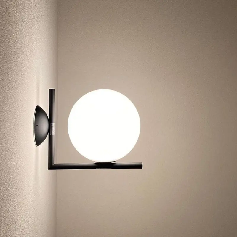 Glass Wall Lamp Bedroom Bedside Corridor Lamps