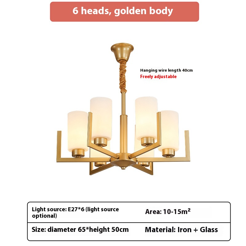 New Chinese-style Chandelier Modern Minimalist Living Room - Image 8