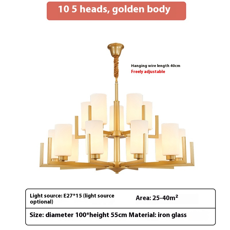 New Chinese-style Chandelier Modern Minimalist Living Room - Image 2