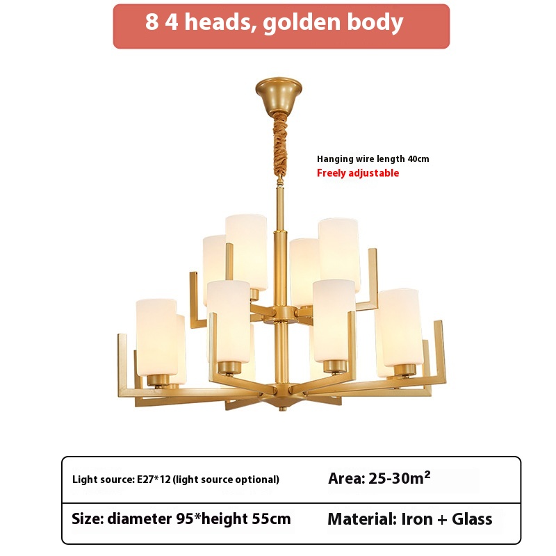 New Chinese-style Chandelier Modern Minimalist Living Room - Image 4