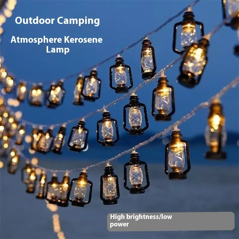 Camping Ambience Light LED Retro Kerosene Bottle
