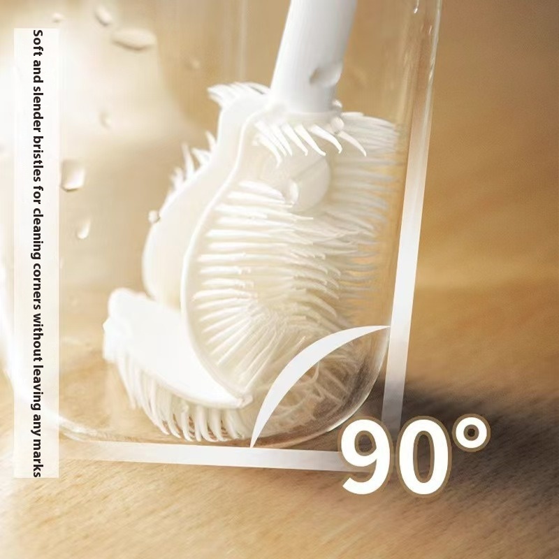 Foldable Multi-functional Cleaning Without Dead Angle Baby Bottle Brush Home Ladle