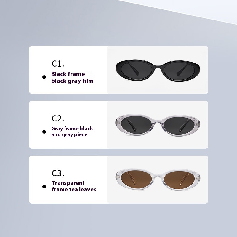 Small Frame Cat Eye Sun Glasses UV Protection Board New - Image 8