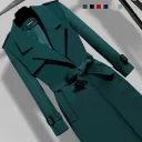 Dark Green With Lining