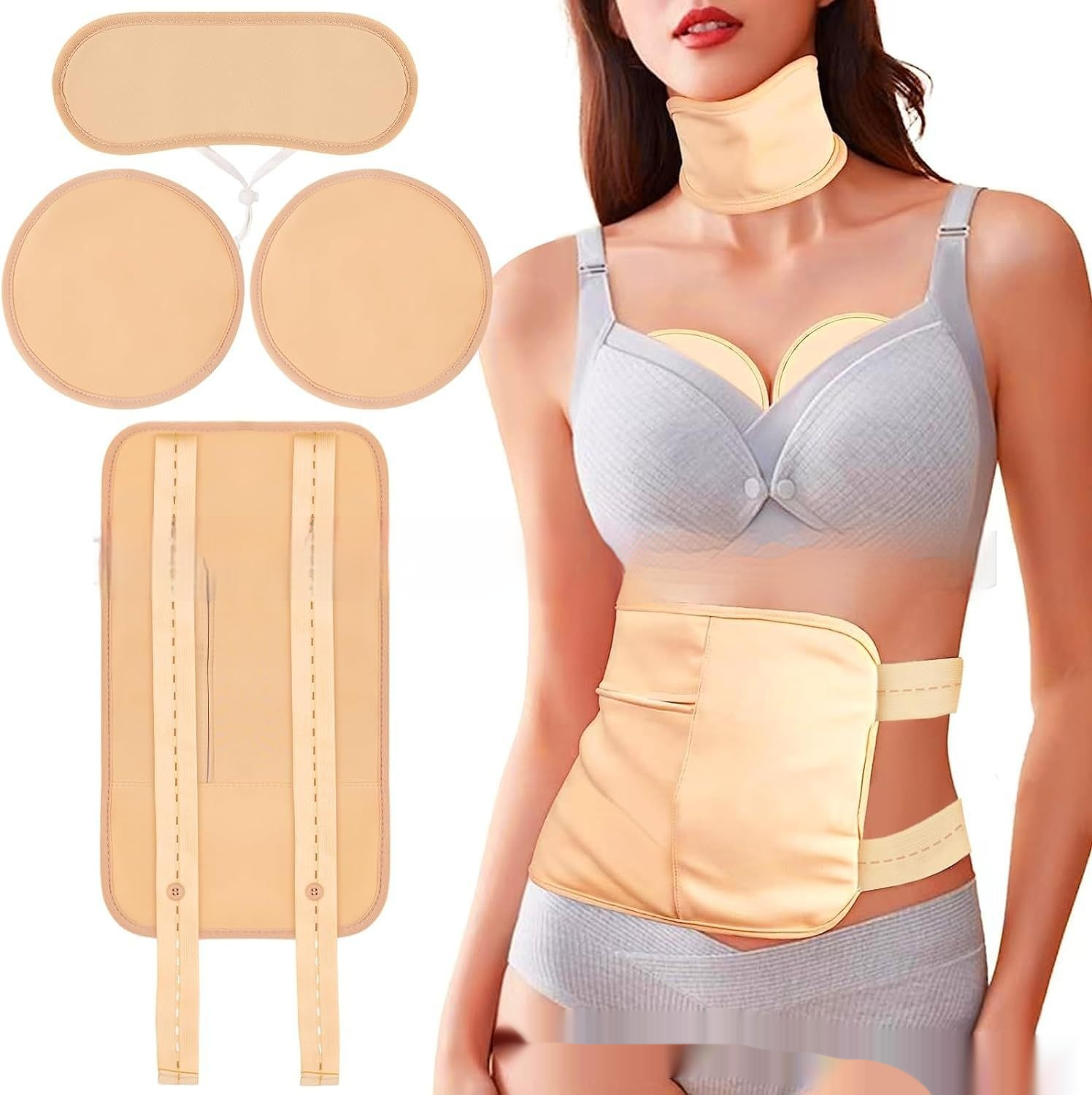 Leak Proof Oil Soft Hot Compress Conditioning Waist Belt Black - Shop at LoveMi