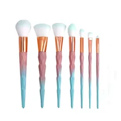 Diamond Handle Makeup Brush Multifunctional Beauty Tools - 7 Pieces Light Green - View 1
