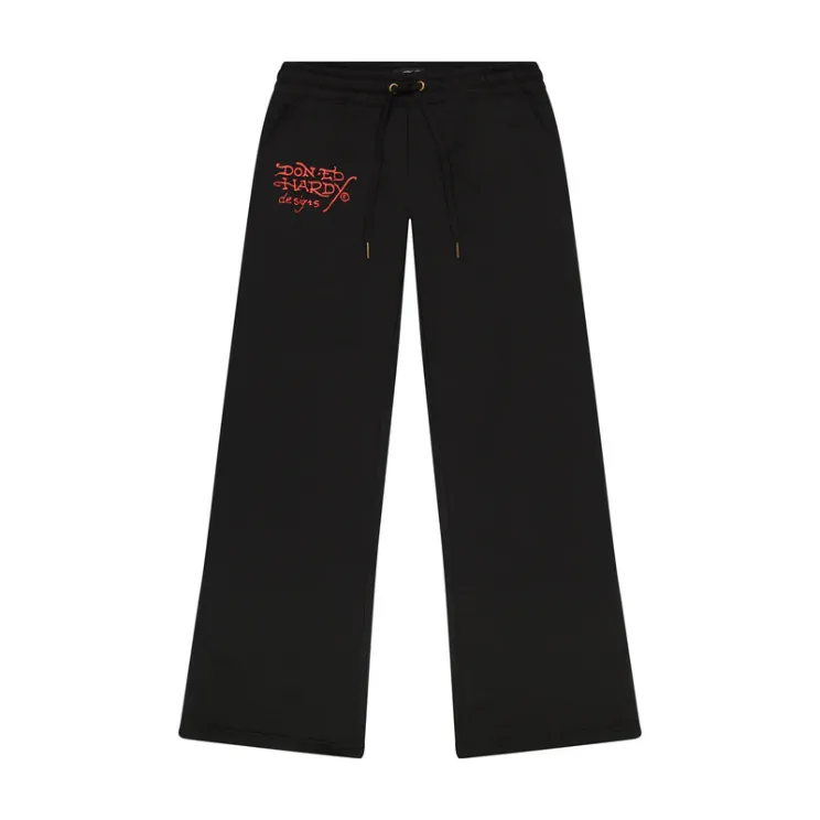 Elegant Positioning Printed Long-sleeved Trousers Women's Suit - Black