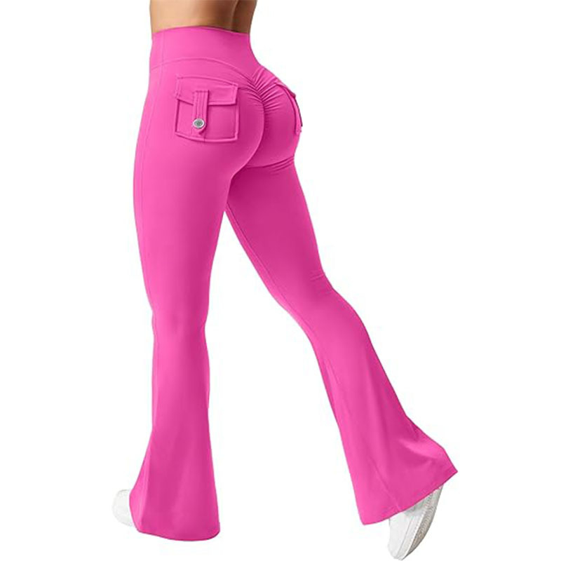 Cargo Pocket Elastic High Waist Workout Women's Summer Workout Sports Yoga Running Hip Raise - Image 4