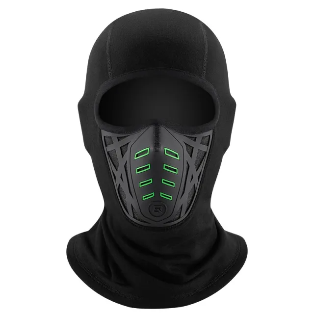 Motorcycle Headgear Cycling Mask Warm Full Face Windproof Autumn And Winter Outdoor Fleece Scarf Black - Shop at LoveMi
