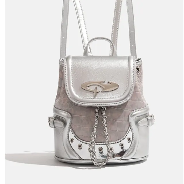Backpack Millennium Pattern Silver - Shop at LoveMi
