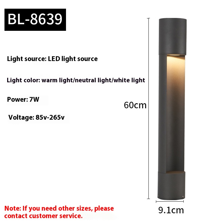 Outdoor Waterproof Led Cylinder Lawn Landscape Lamp
