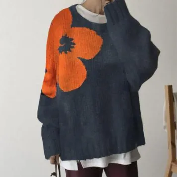 Women's Fashionable Pullover Sweater Top Twm98720 4Xl - Shop at LoveMi