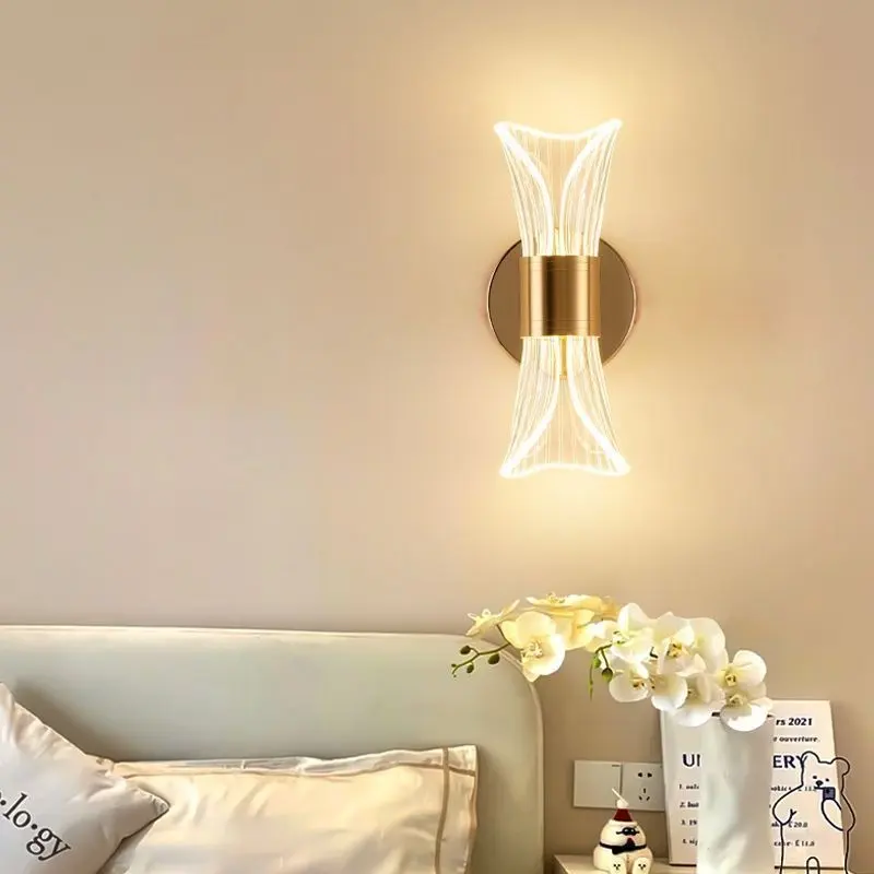 Simple Bedside Acrylic Aisle Background Wall Lamp