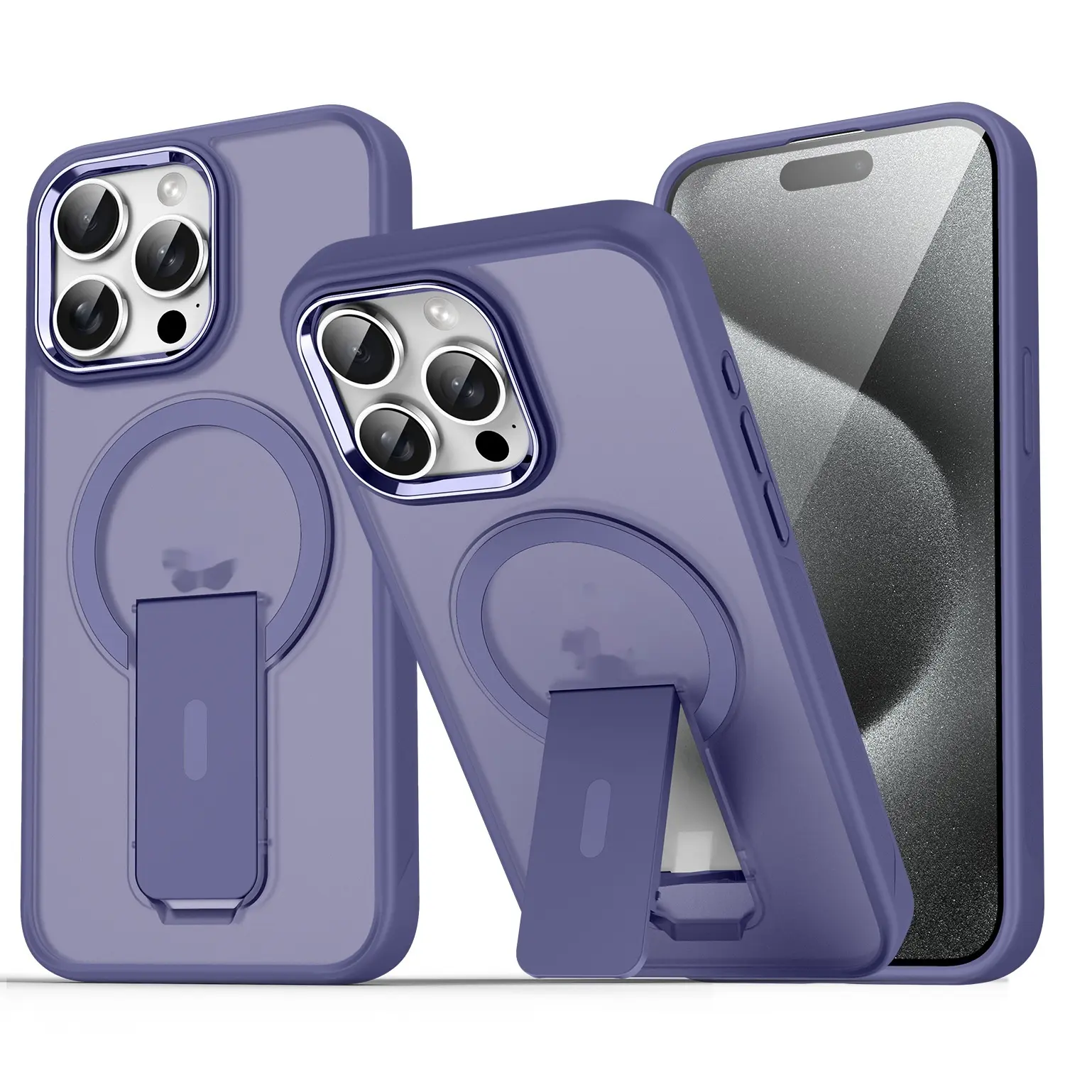 Magnetic Bracket Phone Case Frosted Protection