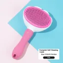 Flower Needle Comb Pink